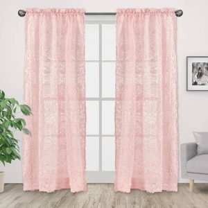 Sweet Jojo Designs Pink Floral Rose Window Treatment Valance
