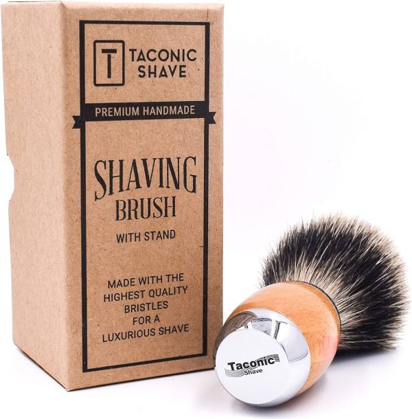 Taconic Shave's Extra Dense 100% 3-Band Pure Badger Luxury Shaving Brush