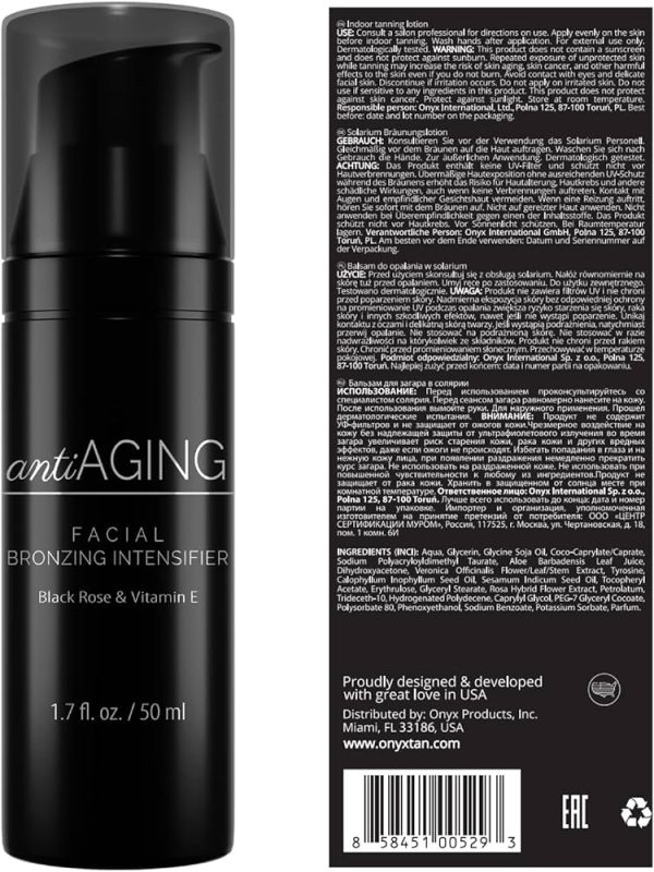Tanning Lotion Anti-Aging Facial Bronzing Intensifier Rich
