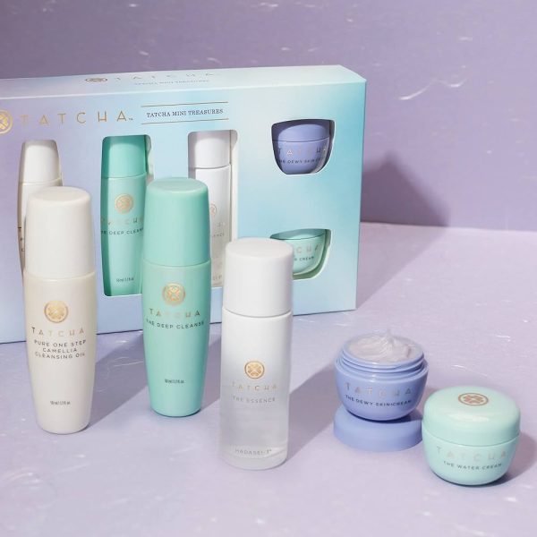 Tatcha Mini Treasures Set: Dewy Skin Cream, Water Cream