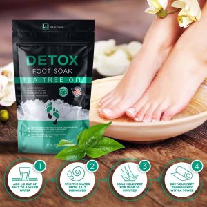 Tea Tree Oil Foot Soak Antifungal with Epsom Salt, Dead Sea Salt