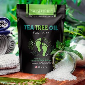Tea Tree Oil Foot Soak with Epsom Salt - Made in USA
