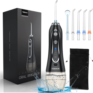 TEBIKIN Cordless Water Flosser Portable Dental Professional Oral Irrigator