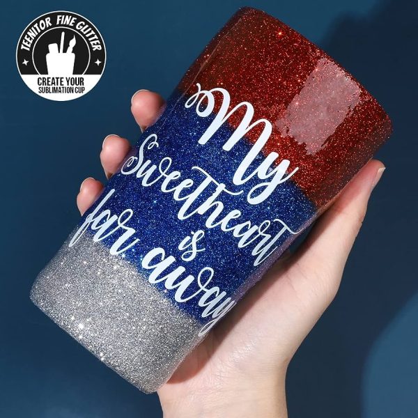 Teenitor Fine Glitter, 32 Jars 8g Each Glitter Set, 32 Assorted Color Arts