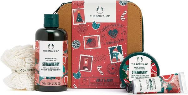 The Physique Store Jolly & Juicy Strawberry Necessities Gift Set – Fruity Skincare Treats for Glowing Skin
