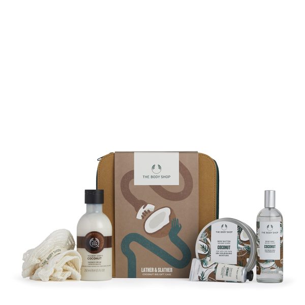 The Body Shop Lather & Slather Coconut Body Care Gift Set