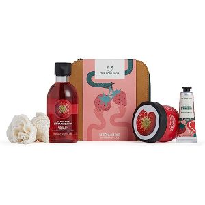 The Body Shop Lather & Slather Strawberry Duo Body Care Gift Set