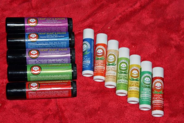 The Merry Hempsters Vegan Hemp Lip Balm 7 Flavor Assortment