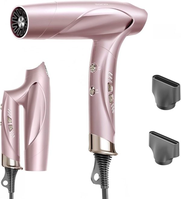 The Power Couple, Pink - BFF Professional Hair Blow Dryer with Accessories