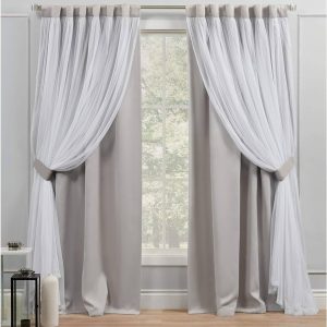 Top Curtain Panel Pair, 52"x84", Cloud Grey