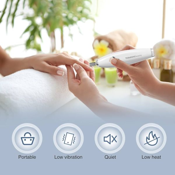 TOUCHBeauty Electric Nail File Drill 6in1 Manicure Pedicure set