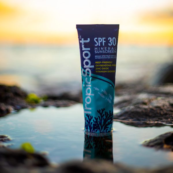TropicSport Mineral Sunscreen Lotion SPF 30, Reef Friendly, Water Resistant