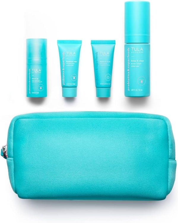 TULA Probiotic Skin Care Discovery Kit - Travel-friendly Facial Cleanser