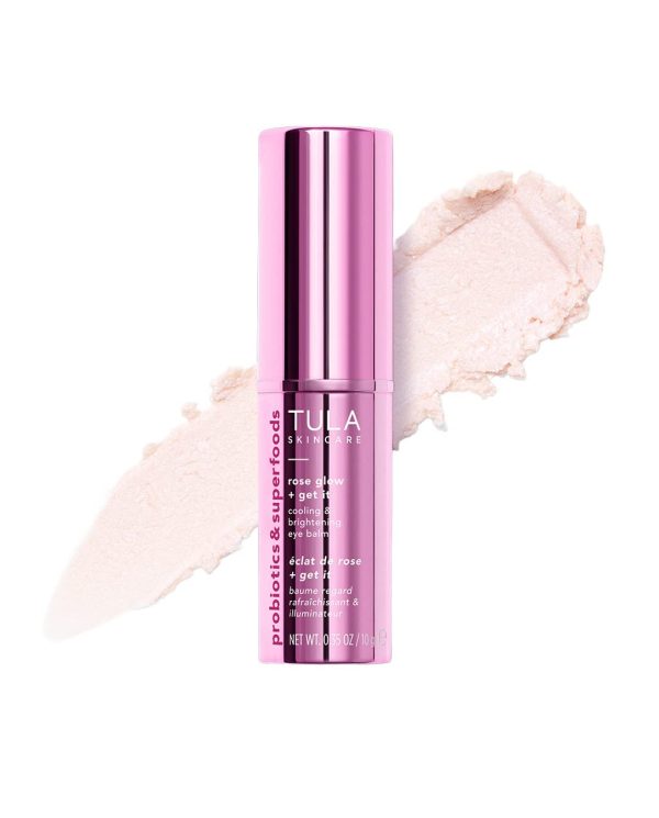 TULA Probiotic Skin Care Rose Glow & Get It Cooling & Brightening Eye Balm