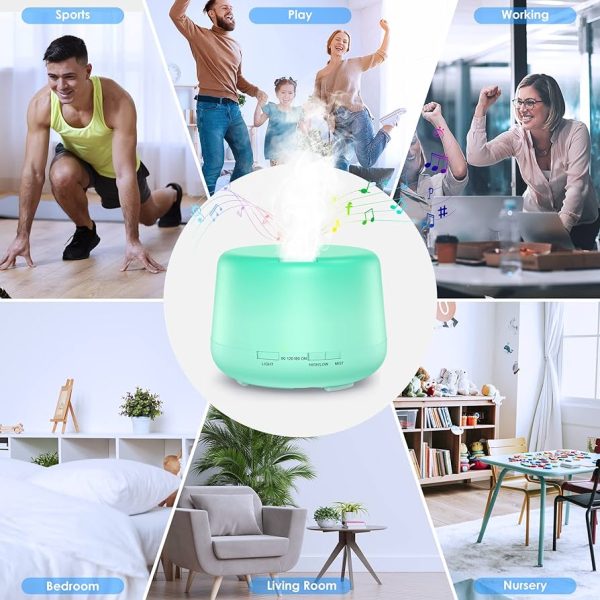 TXUNTDIE Essential Oil Diffusers Bluetooth Speaker