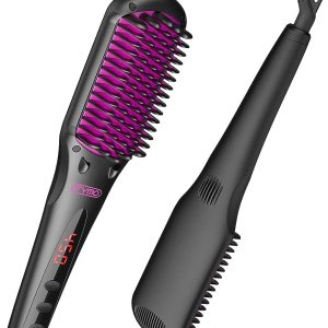 TYMO Hair Straightener Brush - Enhanced Ionic Straightening Brush