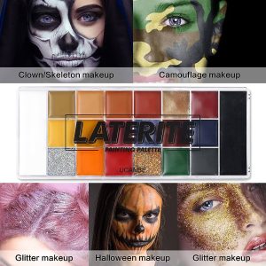 UCANBE 20 Color Laterite Face Body Paint Oil Set Kit