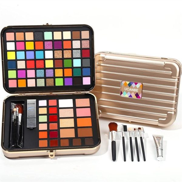 UCANBE Carry All Trunk Train Case Makeup Set