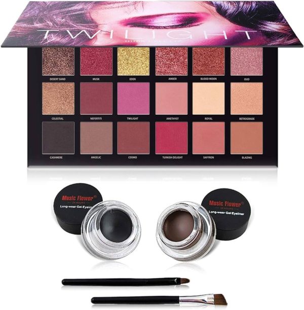 UCANBE Fiesta Makeup Set Duo 18 Colors High Pigmented Eyeshadow Palette
