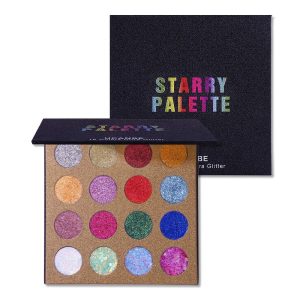 UCANBE Pro Glitter Eyeshadow Palette - Professional 16 Colors - Chunky &