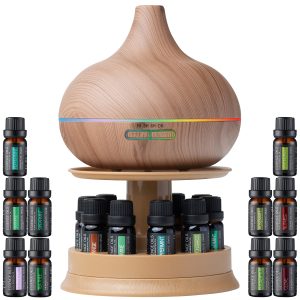 Ultimate Aromatherapy Ultrasonic 300ml Diffuser and Top 10 Therapeutic Grade