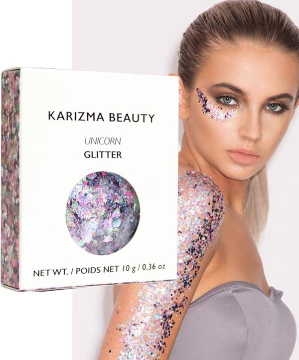 Unicorn Chunky Glitter ✮ KARIZMA Beauty ✮ Festival Glitter Cosmetic Face Body