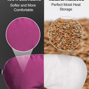 Unimi Heated Eye Mask for Dry Eyes, Microwaveble Moist Eye Compress