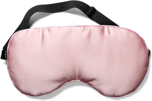 Unimi Moist Heated Eye Mask, Silk Eye Mask with Lavender and Flaxseed