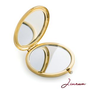 Unique Gifts For Women / 24k Gold Electroplate Makeup Mirror