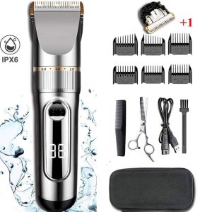 Upgraded Cordless Electric Hair Clippers 2-Speed Professional Rechargeable