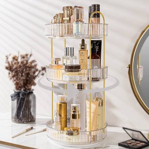[Upgraded Design] 360 Degree Luxury Rotating Makeup/Perfume Organizer