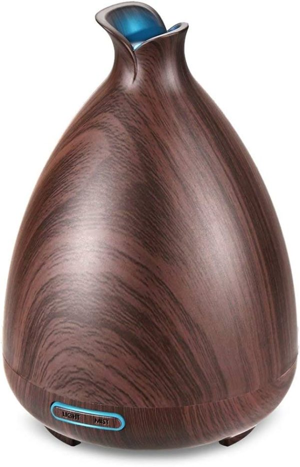 URPOWER 150ml Wood Grain Ultrasonic Aromatherapy Adjustable Mist
