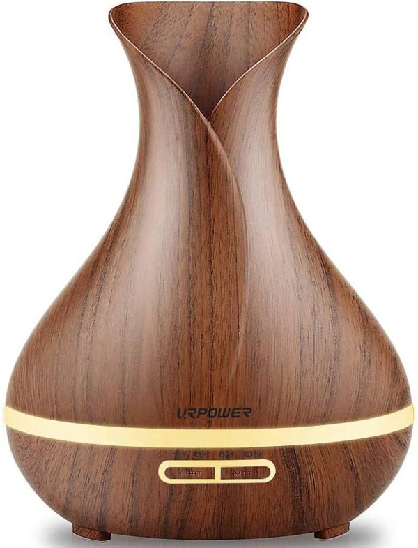 URPOWER Essential Oil Diffuser, Super Quiet Wood Grain Aromatherapy