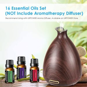 URPOWER Essential Oils, 16x10ml 100% Pure Aromatherapy Essential Oil Gift Set