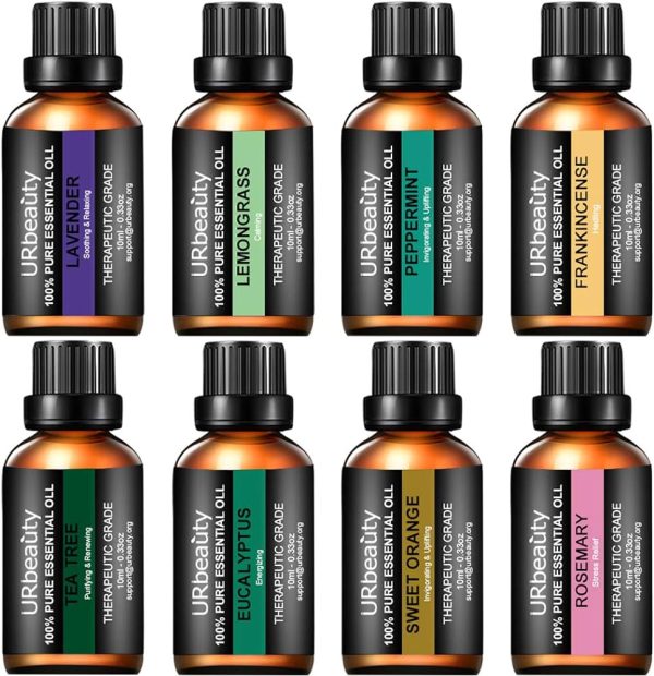 URPOWER Essential Oils Top 8 Aromatherapy Essential Oils