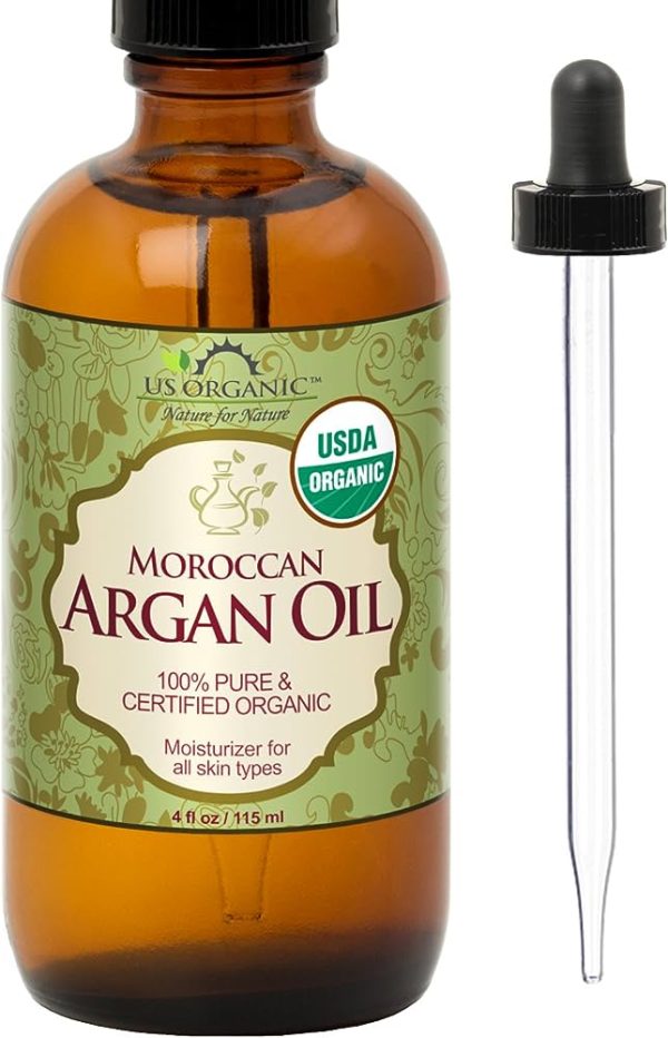US Organic Moroccan Argan Oil, USDA Certified Organic, 100% Pure and Natural