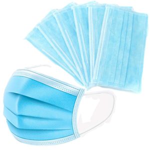 VCAN unisex-adult 50 Pcs Disposable Earloop (Blue), one size