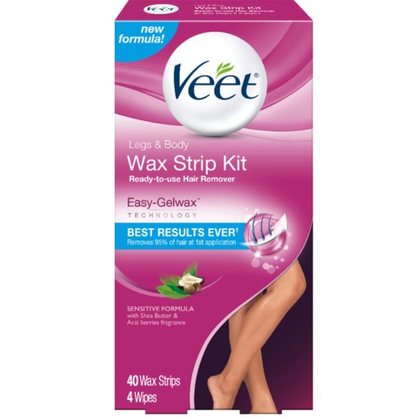 Veet Body And Legs Cold Wax Strips For Sensitive Skin