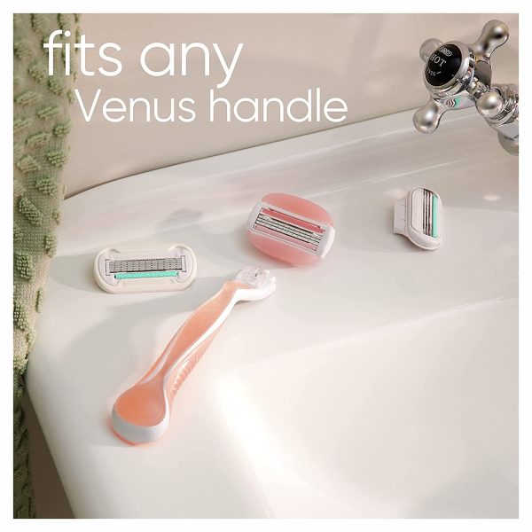 Venus ComfortGlide White Tea Women's Razor 1 Handle + 4 Blade Refills