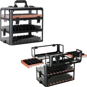 Ver Beauty 3.8mm armored acrylic nail case polish organizer