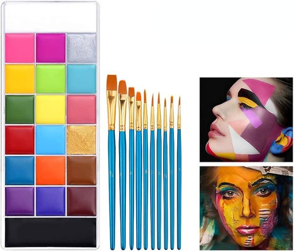 VERONNI 20 Color Professional Face Paint Makeup