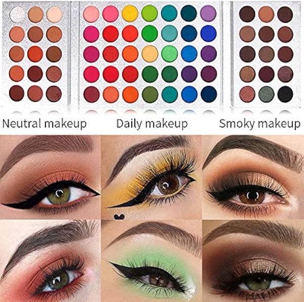 VERONNI 65 Color Eyeshadow Palette Highly Pigmented