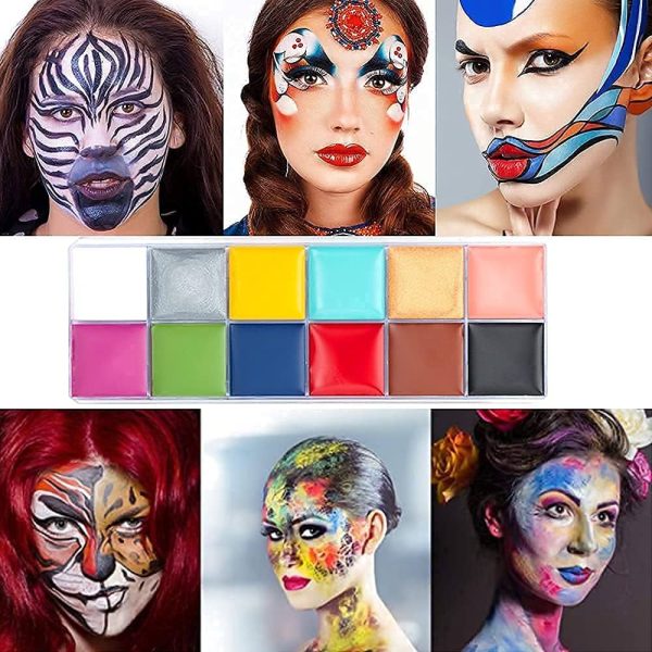 VERONNI SFX Makeup kit 12 Colors Face Body Paint Oil