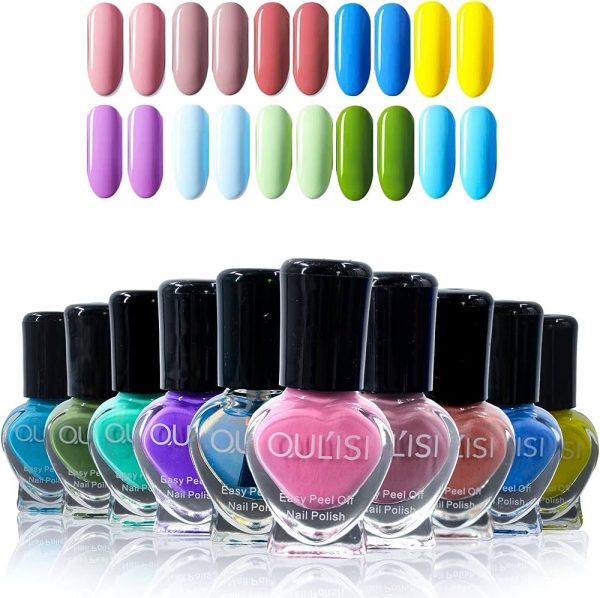Vibrant Gel Nail Polish Set - Gel Nail Polish Kit with 10Pcs Nail Polish Remover