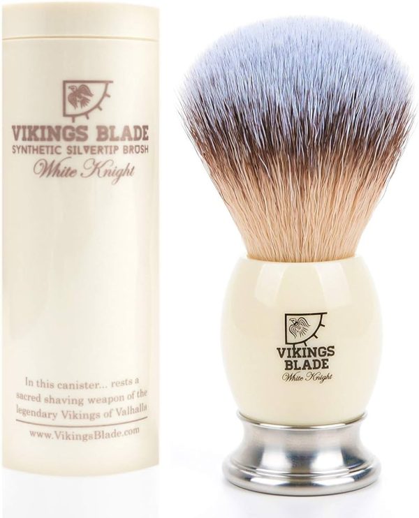 VIKINGS BLADE Luxury Shaving Brush, Heavy Weight Steel Base