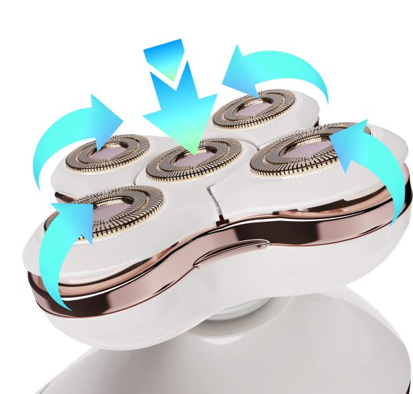 5D Electric Shaver Replacement Heads – Razor Blades for Bald Head Shavers for Men & Women