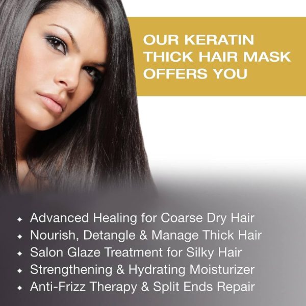 Vitamins Hair Mask Repair Treatment - Thick Coarse Dry and Damaged Hair