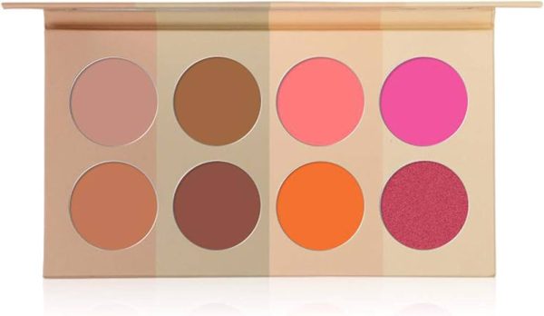 Vodisa Blush Palette 4 Color Blushing Natural Cheek Long-Lasting Pigment Makeup