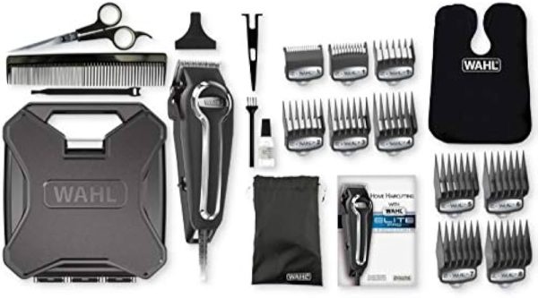 Wahl Clipper Elite Pro High-Performance Home Haircut & Grooming Kit for Men