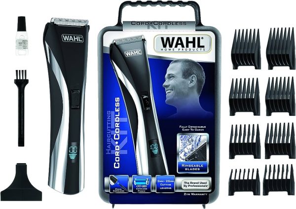 Wahl Hybrid Clipper Hair & Beard Cutting Kit with LCD Display